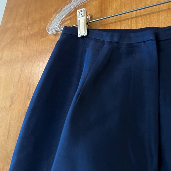 Lauren Ralph Lauren Navy Blue Silk Pants Lined Women’s 4P Petite 4 - Picture 4 of 10